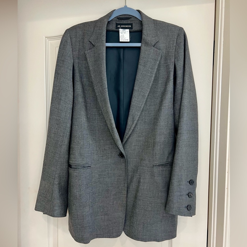 Ann Demeulemeester Charcoal Blazer